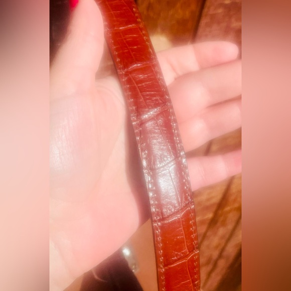 Brighton Marcus Two-Tone Reversible Twist Belt Convertible Brown Black Silver - Picture 7 of 12